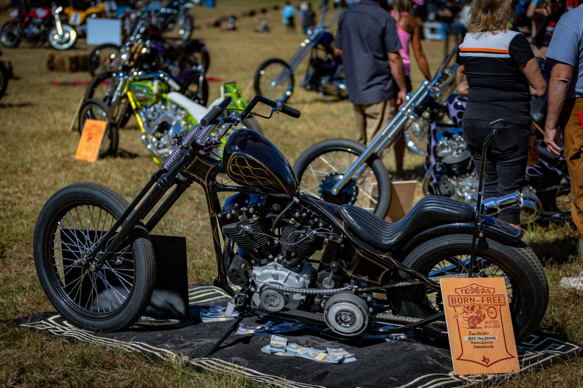 Vanilla Cycles – “Bankrolled” 1956 Chopper at Born Free Texas