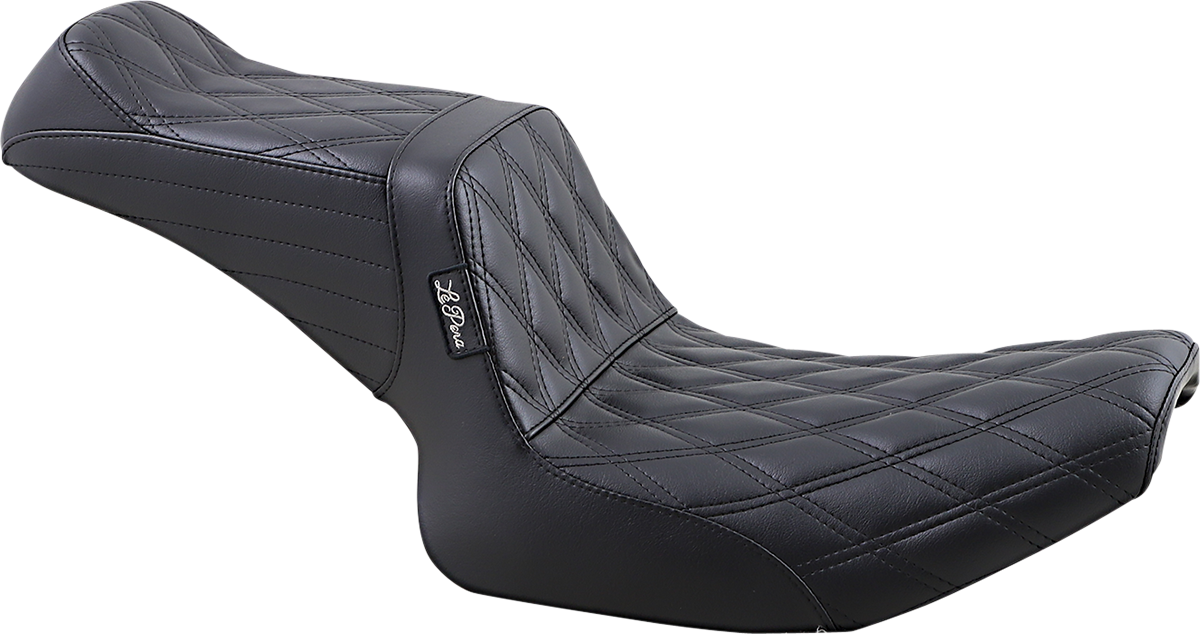 LE PERA Tailwhip Seat - Double Diamond - Black - FXR '82-'94 L-588DD