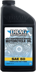 DRAG SPECIALTIES OIL Engine Oil - SAE 50 - 1 U.S. quart 198922