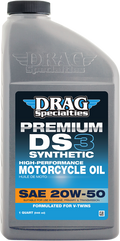 DRAG SPECIALTIES OIL DS3 Synthetic Engine Oil - 20W-50 - 1 US quart 198921