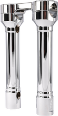 THRASHIN SUPPLY CO. Hole Shot Risers - 8" - Chrome TSC-8100-3