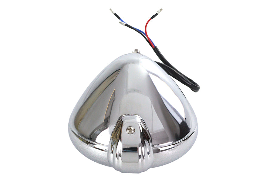 4-1/2 inch Bates Style Headlamp Chrome