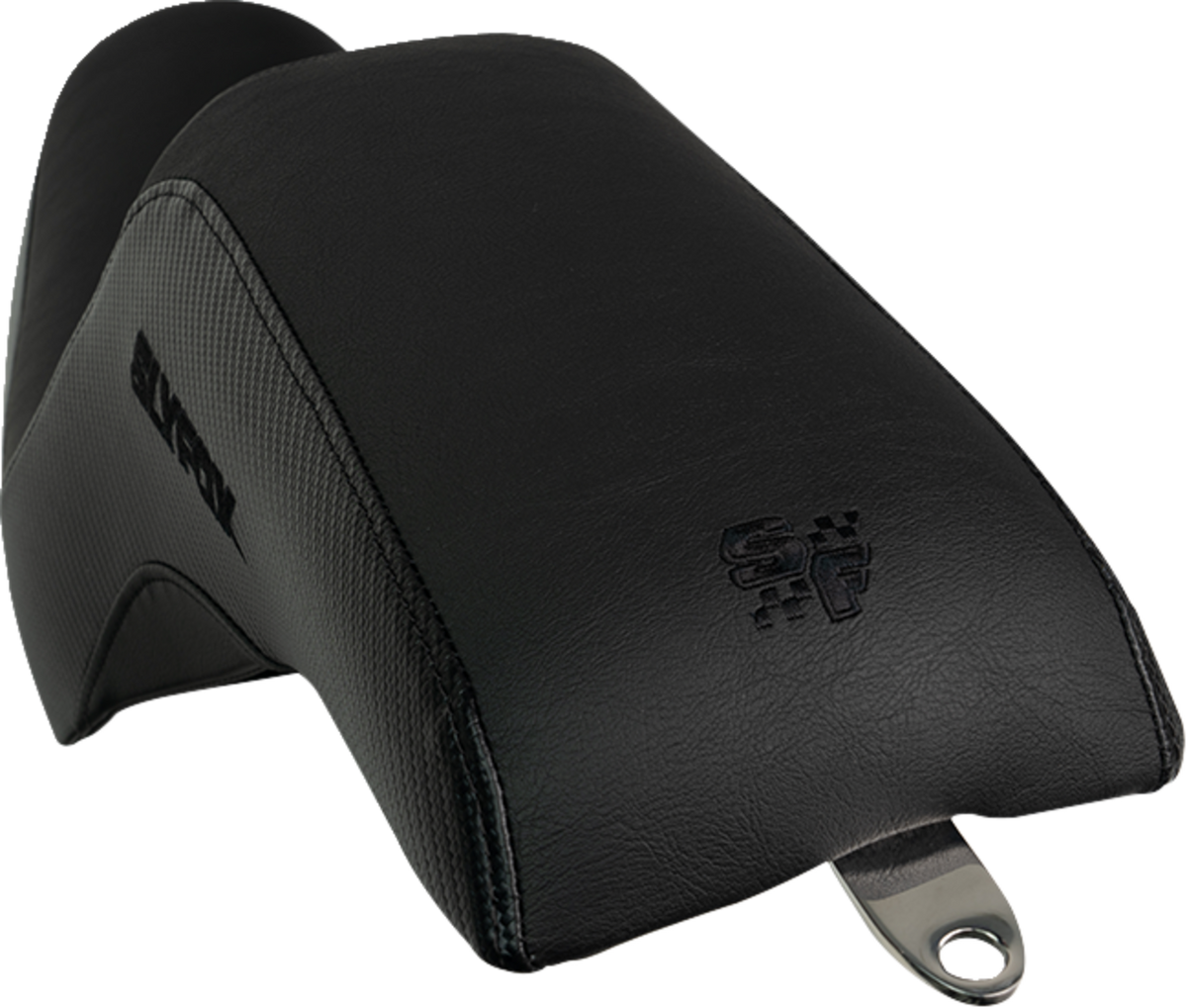 SLYFOX Drifter Seat - Black Logo - Black Vinyl - Smooth - FXR '82-'00 SlyFox4681A