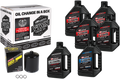 MAXIMA RACING OIL Twin Cam Synthetic 20W-50 Oil Change Kit - Black Filter 90-119016PB
