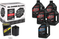 MAXIMA RACING OIL Sportster Synthetic 20W-50 Oil Change Kit - Black Filter 90-119015PB