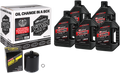 MAXIMA RACING OIL Quick Change M8 Synthetic 20W-50 Oil Change Kit - Black Filter 90-129015PB