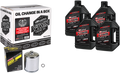 MAXIMA RACING OIL Quick Change Twin Cam Synthetic 20W-50 Oil Change Kit - Chrome Filter 90-119014PC