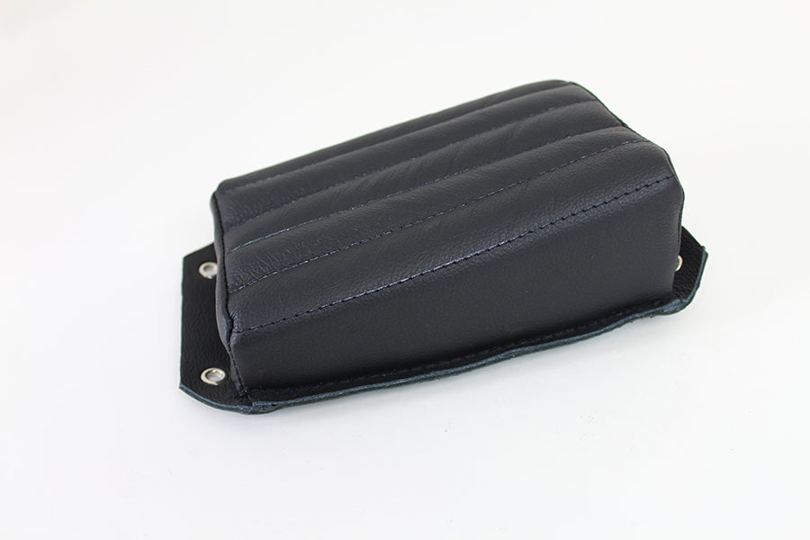 Bates Black Leather Pillion Pad