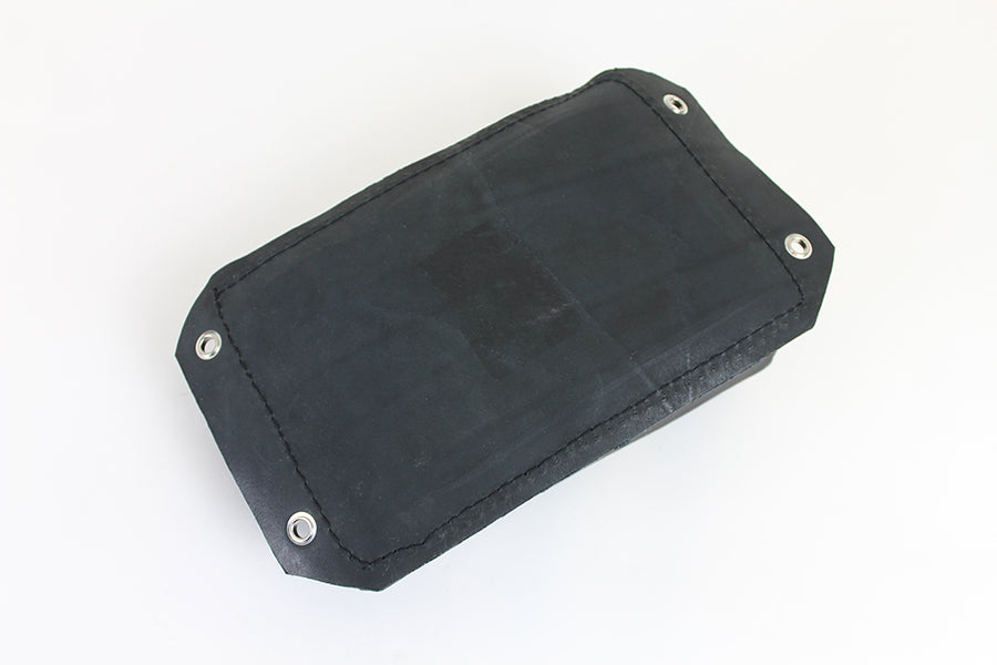 Bates Black Leather Pillion Pad