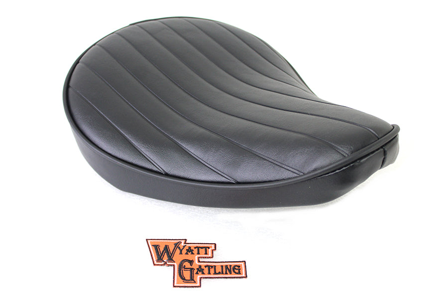 Black Tuck and Roll Solo Seat Small