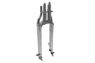 22 inch Inline Spring Fork Chrome +4 inch