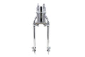18 inch Inline Spring Fork Assembly Chrome