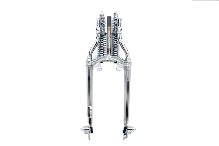 18 inch Inline Spring Fork Assembly Chrome