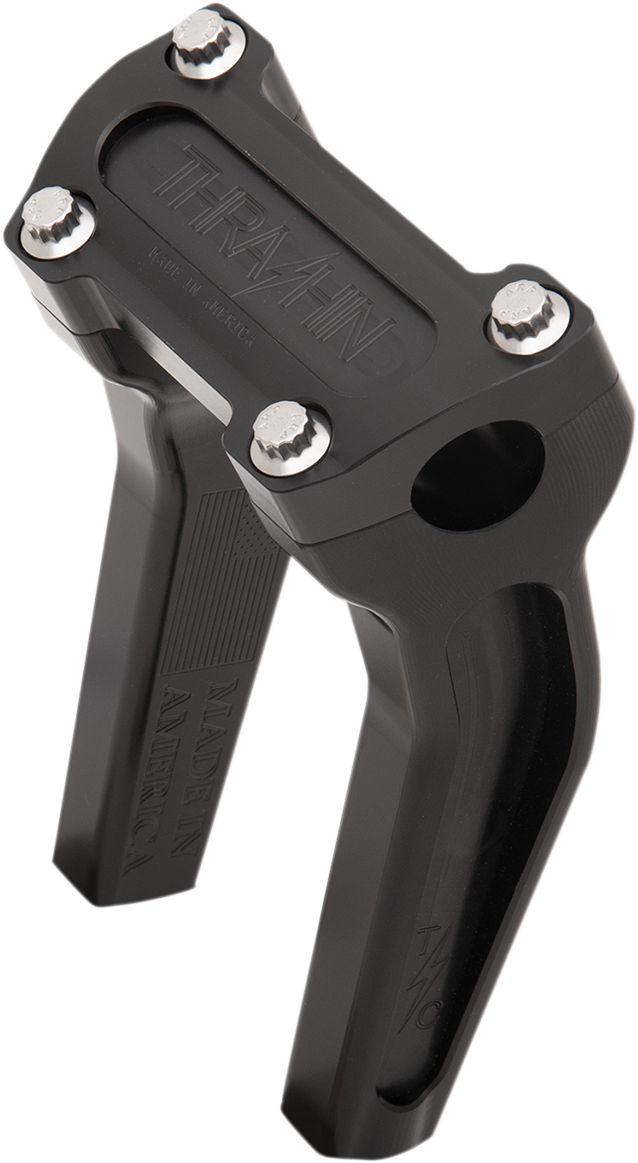 THRASHIN SUPPLY CO. Handlebar Risers - Pull Back - 6-1/2" - Black TSC-6525-1
