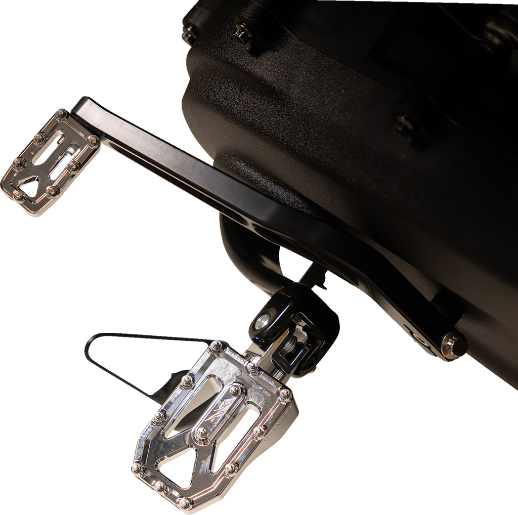 THRASHIN SUPPLY CO. Aggressor Foot Pegs - Rear - Chrome - HD '72-'25 TSC-2022-3-D