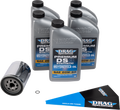 DRAG SPECIALTIES OIL Full Synthetic Oil Change Kit - 20W50 - M8 - Chrome Filter 224380