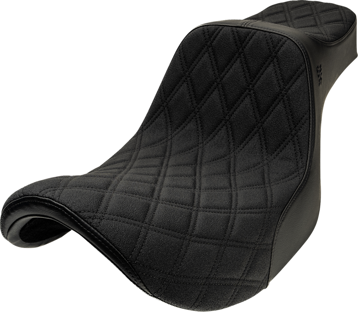 SLYFOX High Noon Seat - Vinyl - Black Double Diamond Stitch - FXR -'82-'00 4738C