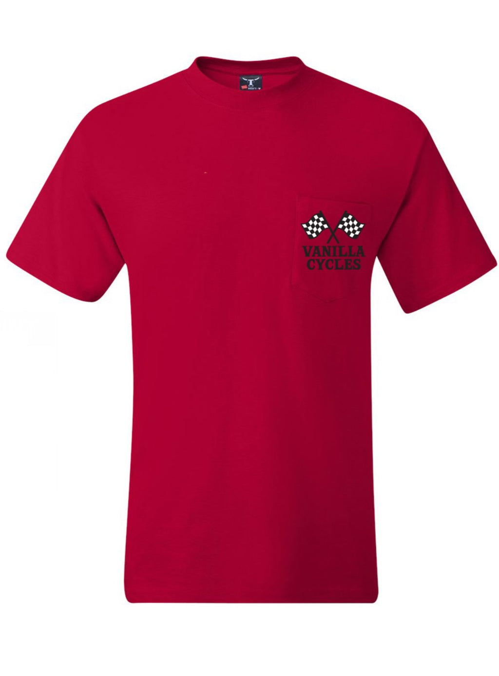 Vanilla Cycles Checkered Flags T-Shirt